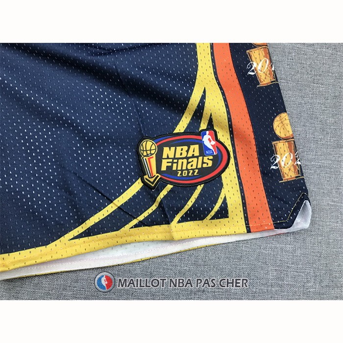 Short Golden State Warriors Stephen Curry 2022 NBA Finals Bleu